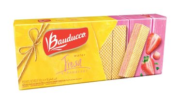 Bauducco Strawberry Wafers Crispy Wafer Cookies 140g